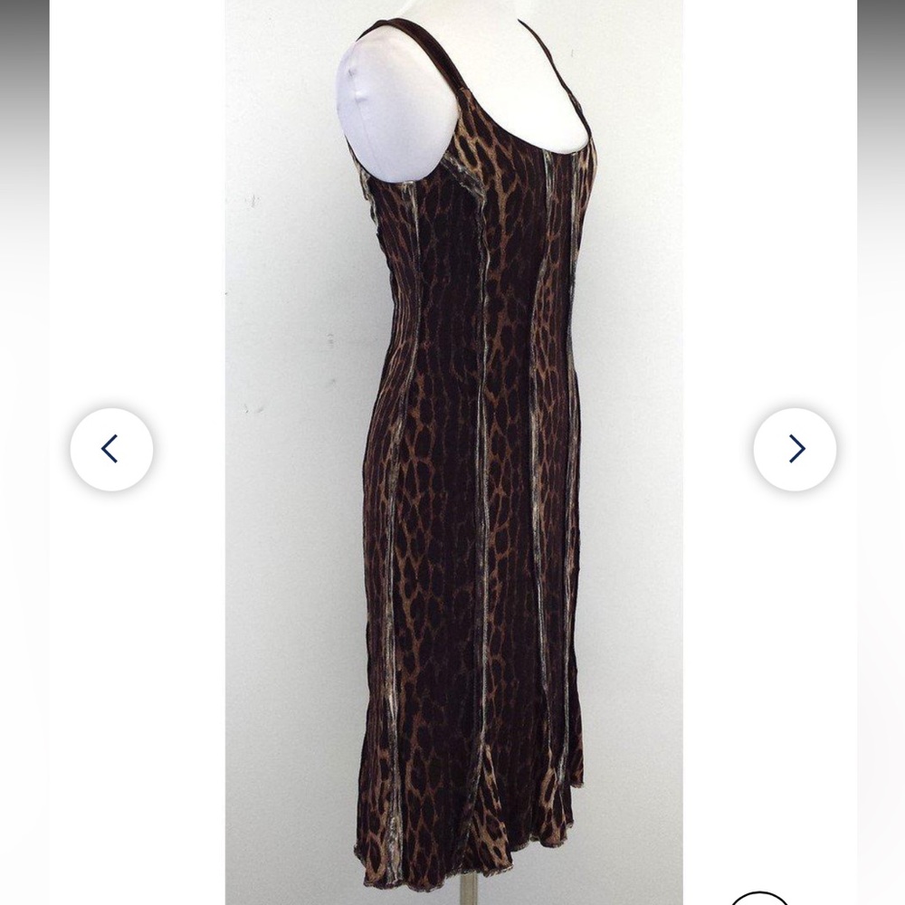 Blumarine Silk cheetah dress